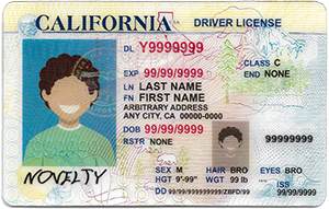 Old California ID (Dob before Mar.10,1997 )